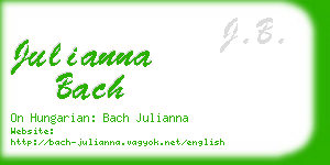 julianna bach business card